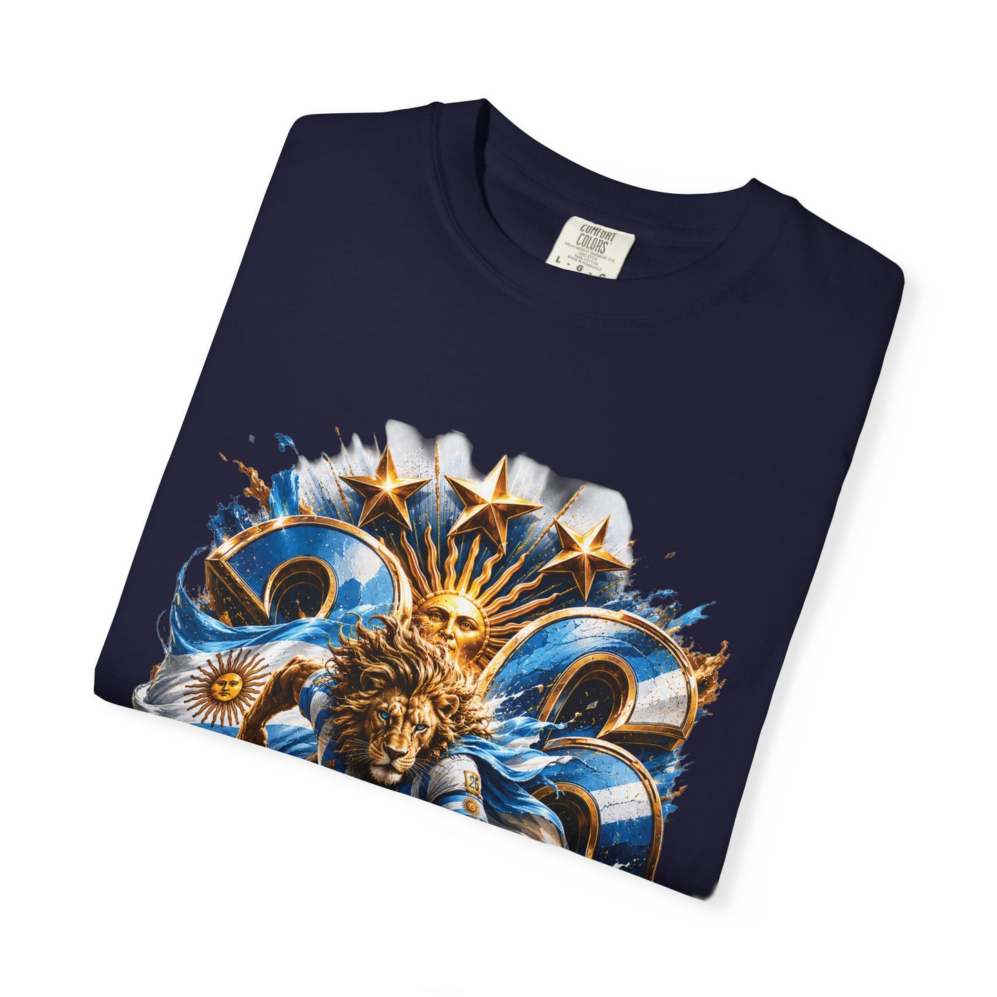 Argentina Football 'Leon de la Patria' World Cup 2026 Monogram – Premium Graphic Tee