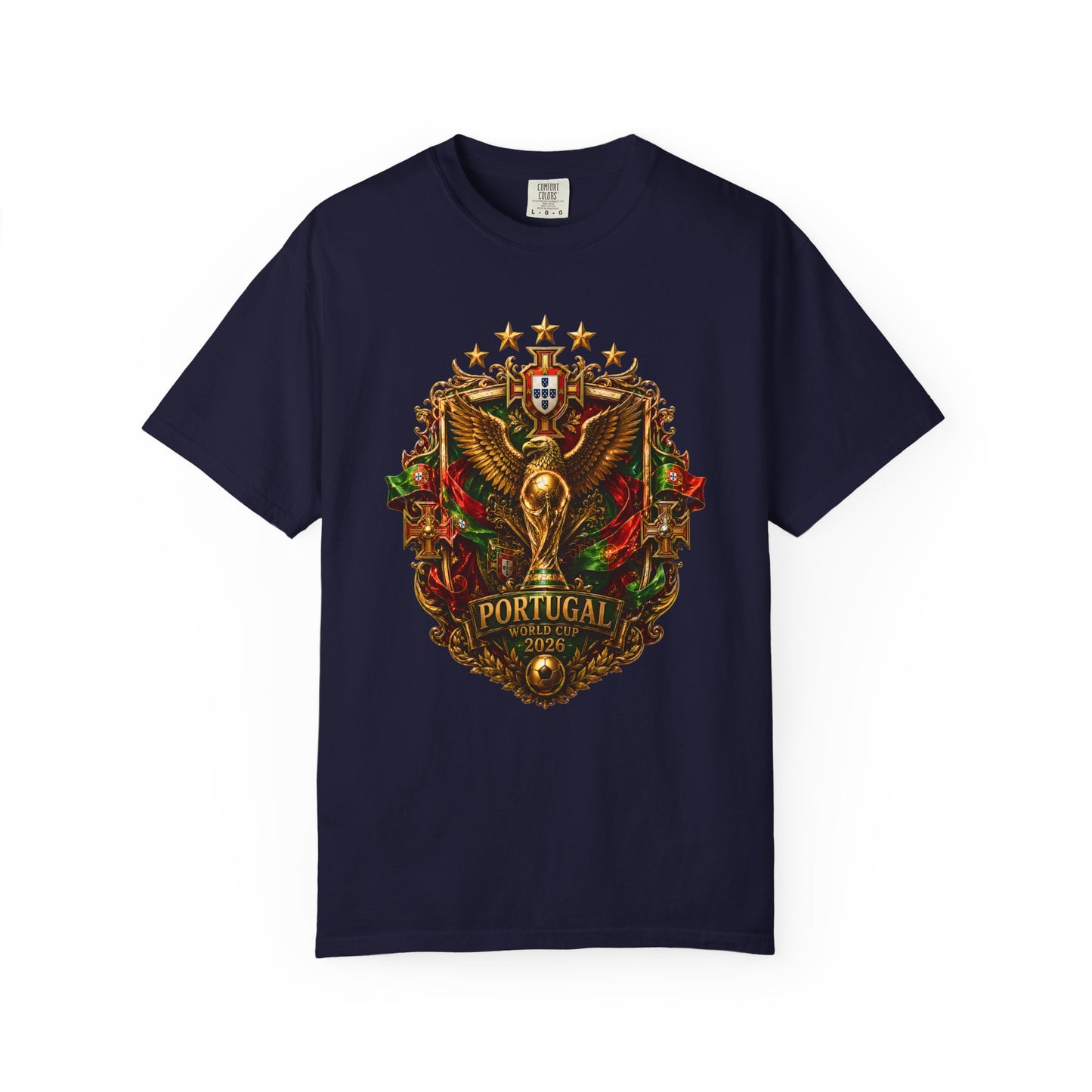 Portugal Football World Cup 2026 Sovereign Shield Crest – Imperial Glory | Premium Summer Tee