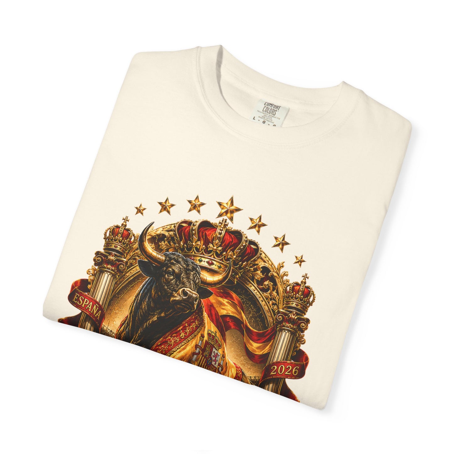 Spain Football World Cup 2026 'Toro de Oro' Imperial Crest | Premium Graphic Tee