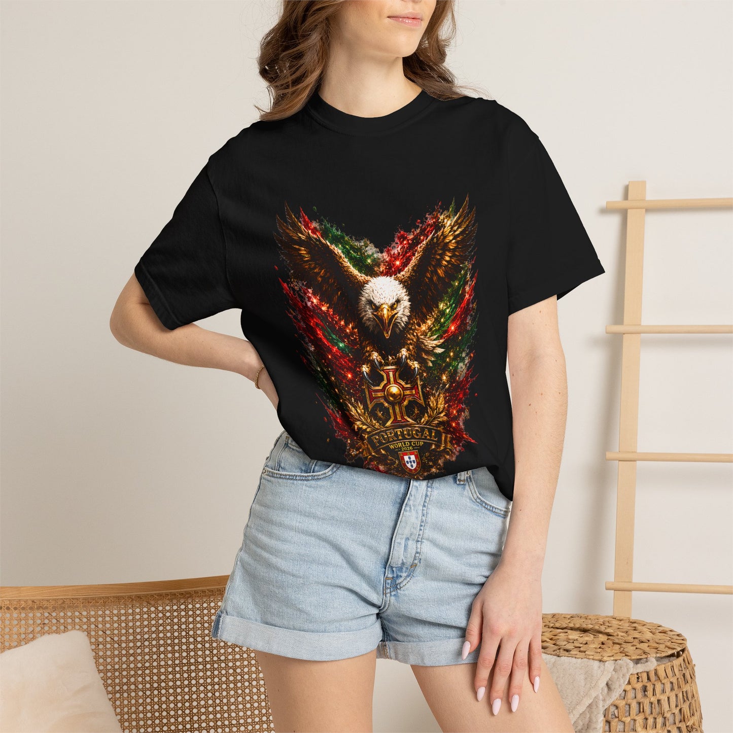 Portugal Football World Cup 2026 'Águia de Portugal' Sovereign Crest – Imperial Glory | Premium Summer Tee