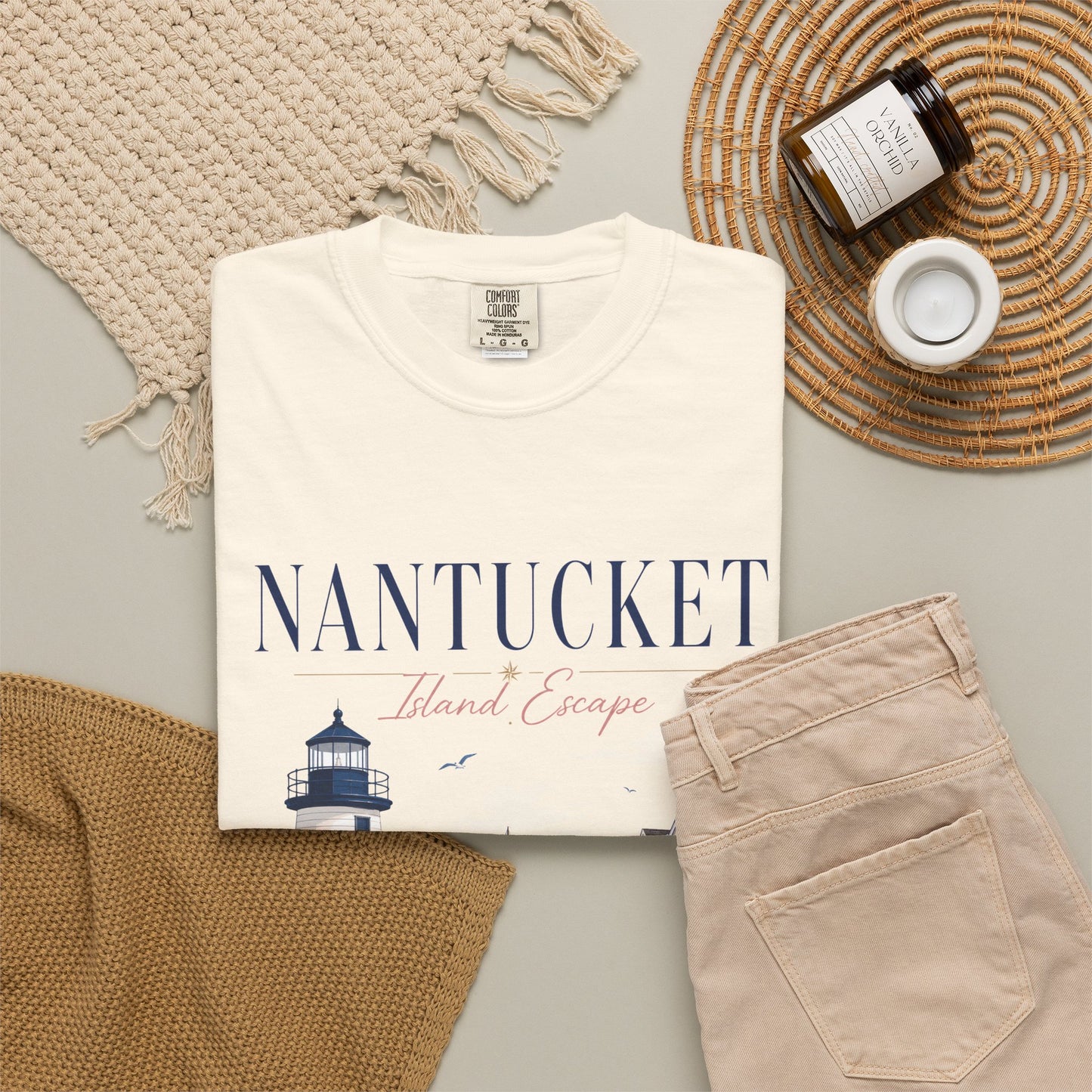 Nantucket Island Escape – Brant Point | Premium Summer Tee