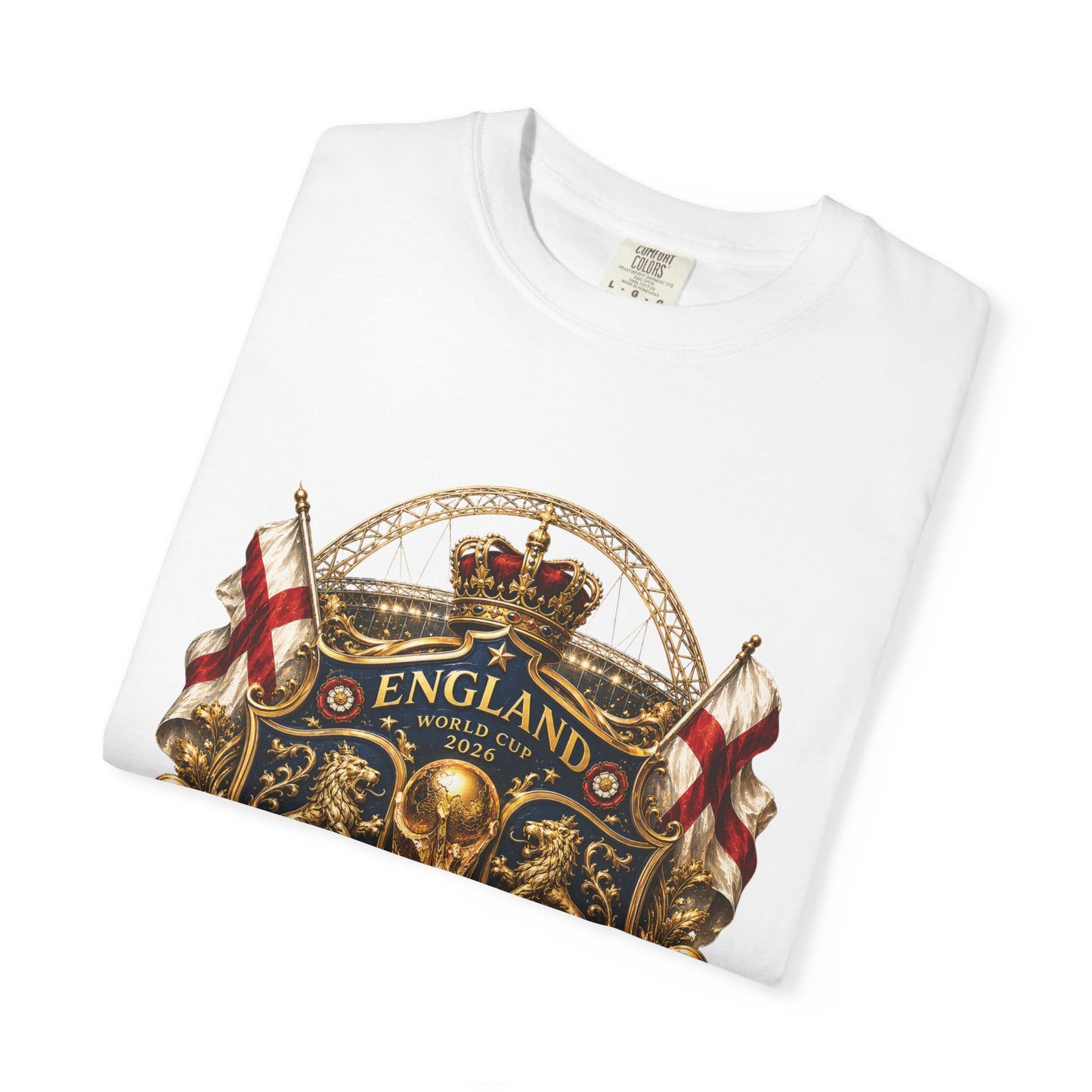 England Football 'Three Lions, One Dream' World Cup Shield | Premium Graphic Tee