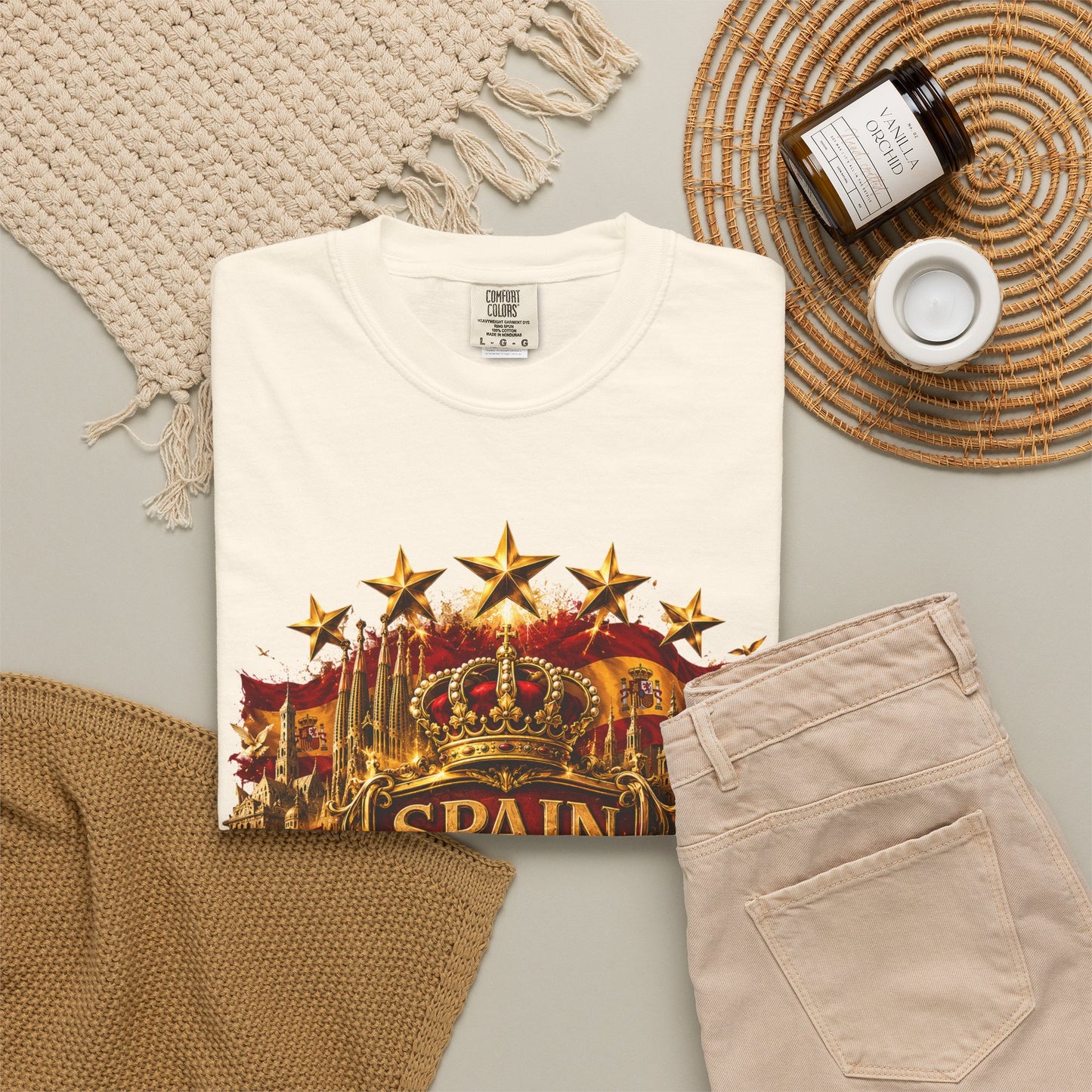 Spain Football 'Heritage Imperial' Epic Championship Shield | Premium Graphic Tee