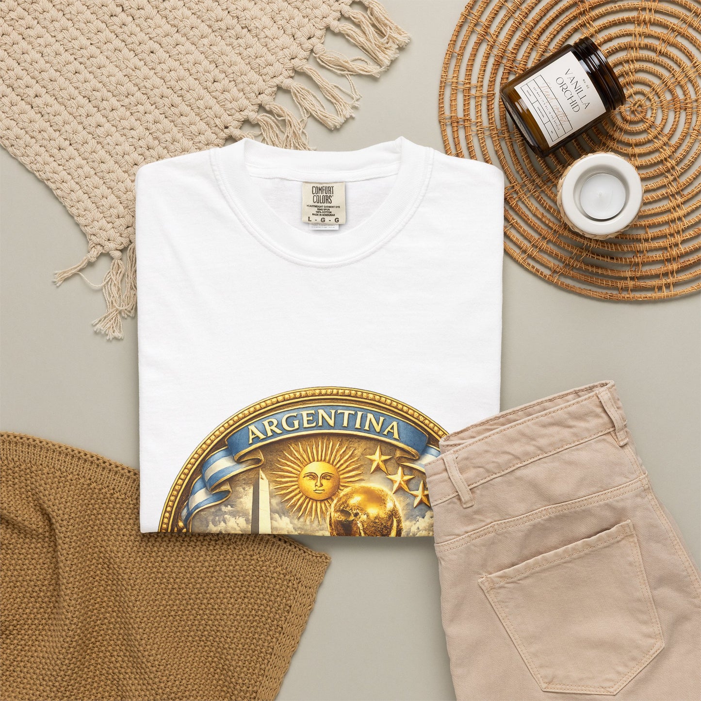 Argentina Football World Cup 2026 Sovereign Horizon Medallion – Imperial Glory | Premium Summer Tee