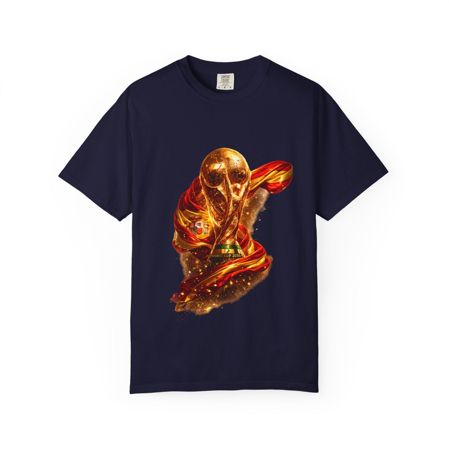Spain Football 'Furia Roja' Wrapped Trophy Emblem | Premium Graphic Tee