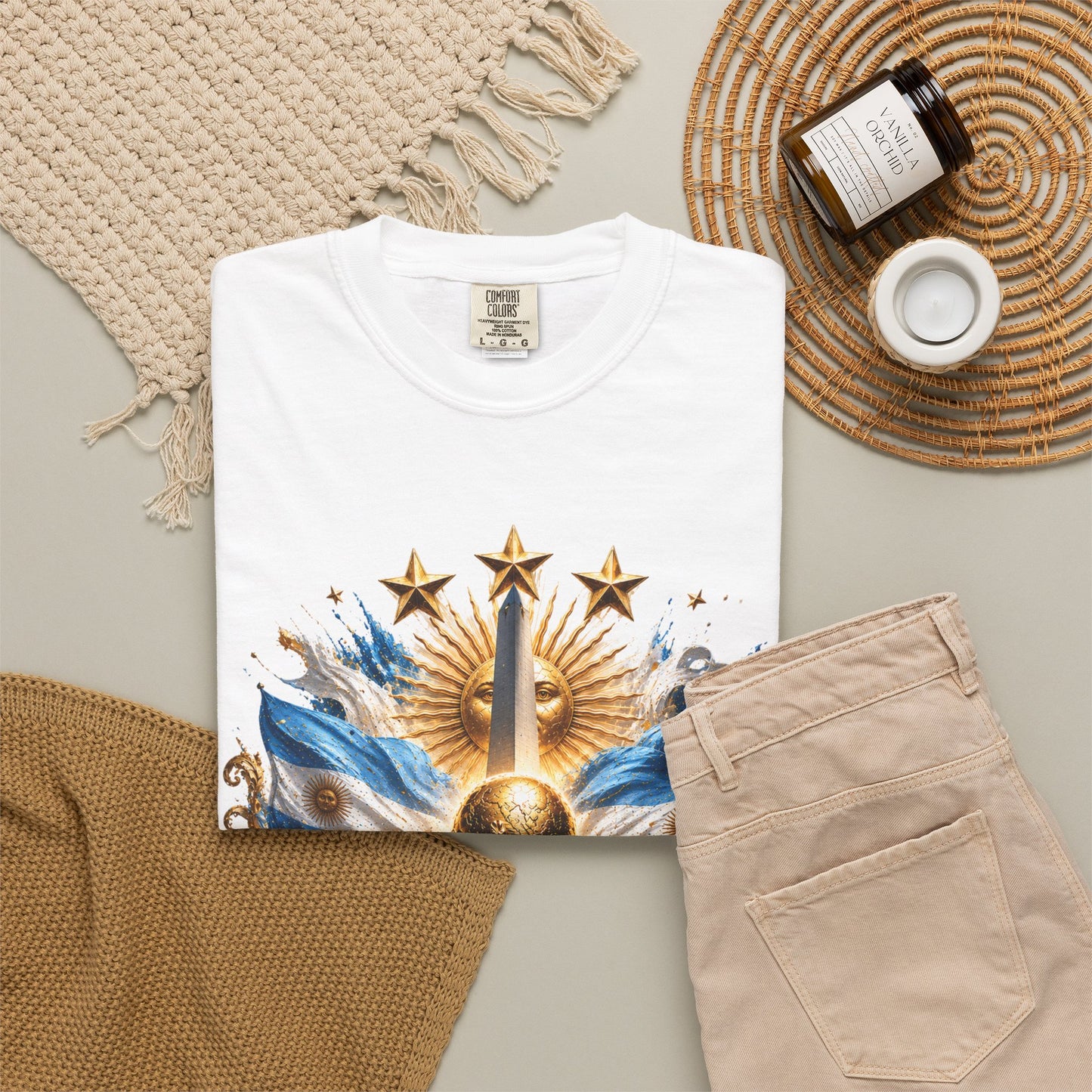 Argentina Football World Cup 2026 Obelisco Horizon – Celestial Glory | Premium Summer Tee