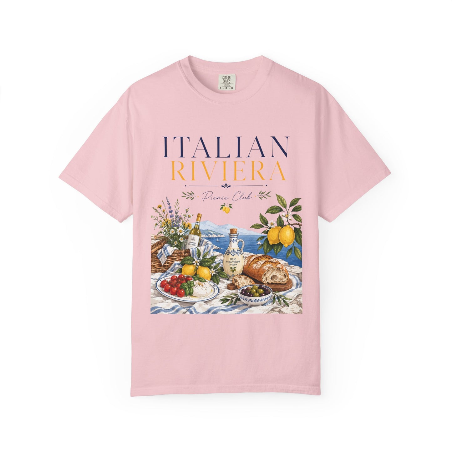 Italian Riviera Picnic Club – Al Fresco Luxury | Premium Summer Tee