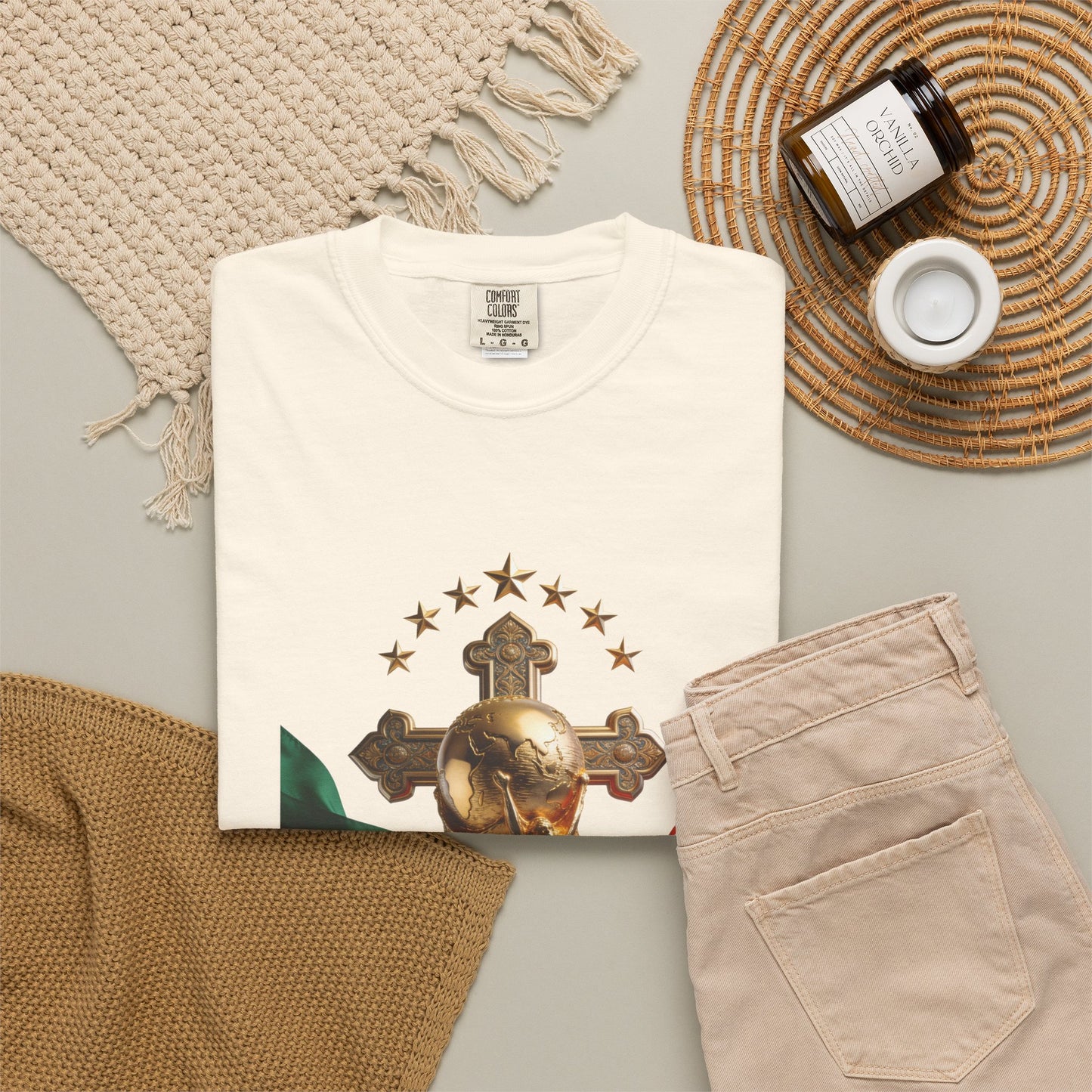 Portugal Football 'Cruz Sagrada' Majestic Trophy | Premium Graphic Tee