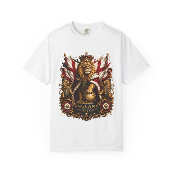 Sovereign Three Lions Crest – England Football Royal Legacy | Premium Graphic Tee