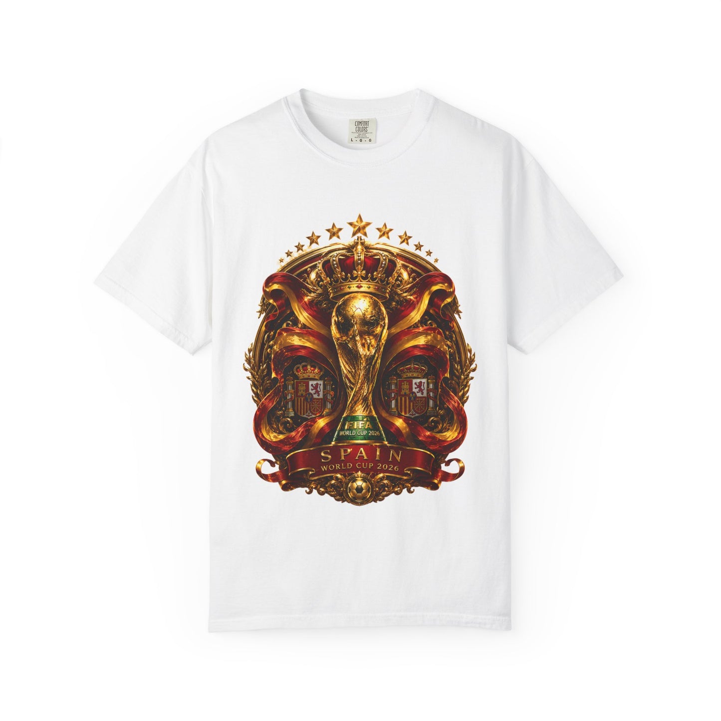 Spain Football World Cup 2026 'Monarca de Oro' Imperial Shield | Premium Graphic Tee
