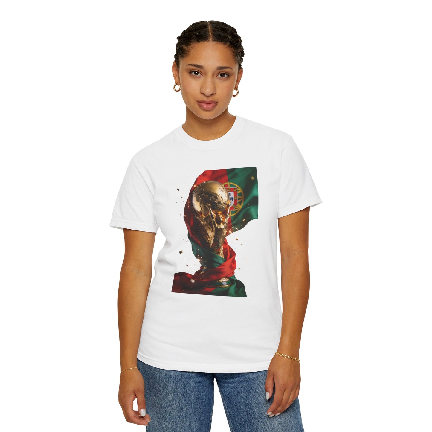Portugal Football 'Taça de Glória' Wrapped Trophy Emblem | Premium Graphic Tee