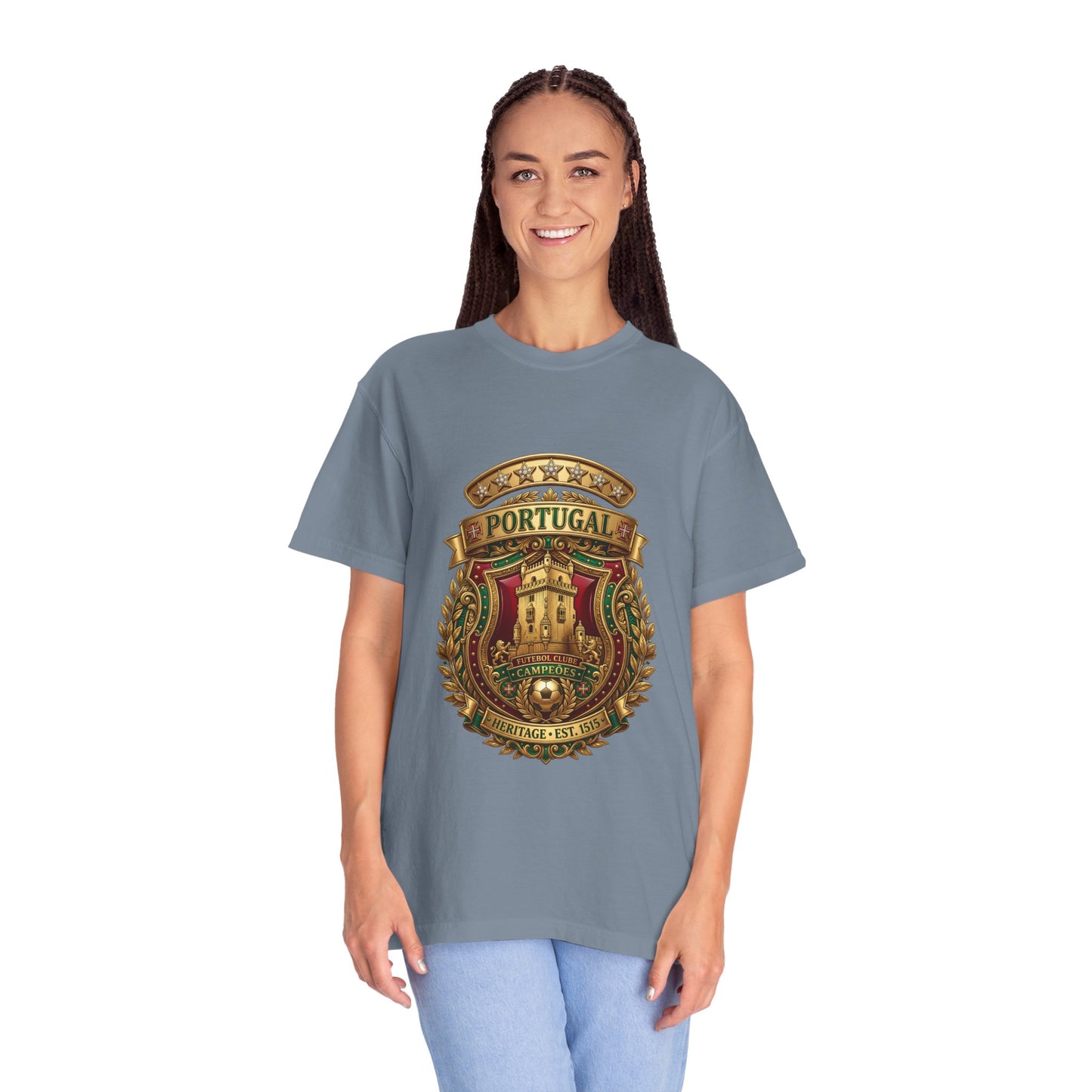 Portugal Football 'Torre de Belém' Heritage Shield | Premium Graphic Tee