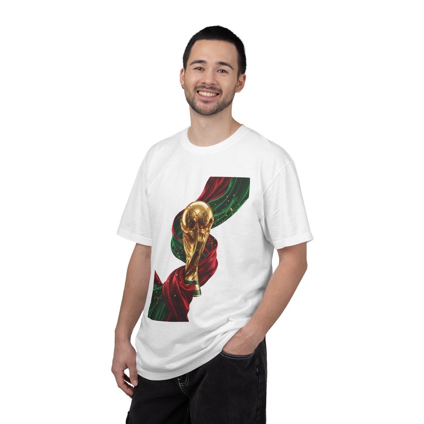 Portugal Football 'Onda de Glória' Dynamic Ribbon Trophy | Premium Graphic Tee