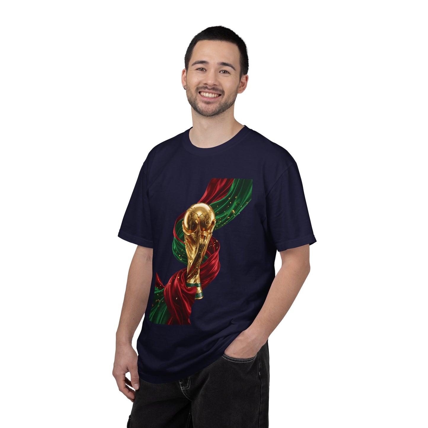 Portugal Football 'Onda de Glória' Dynamic Ribbon Trophy | Premium Graphic Tee
