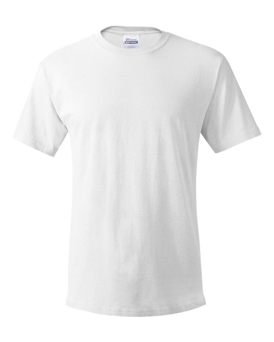Hanes Men's 5-Pack Best Crew T-Shirt, White, Large
