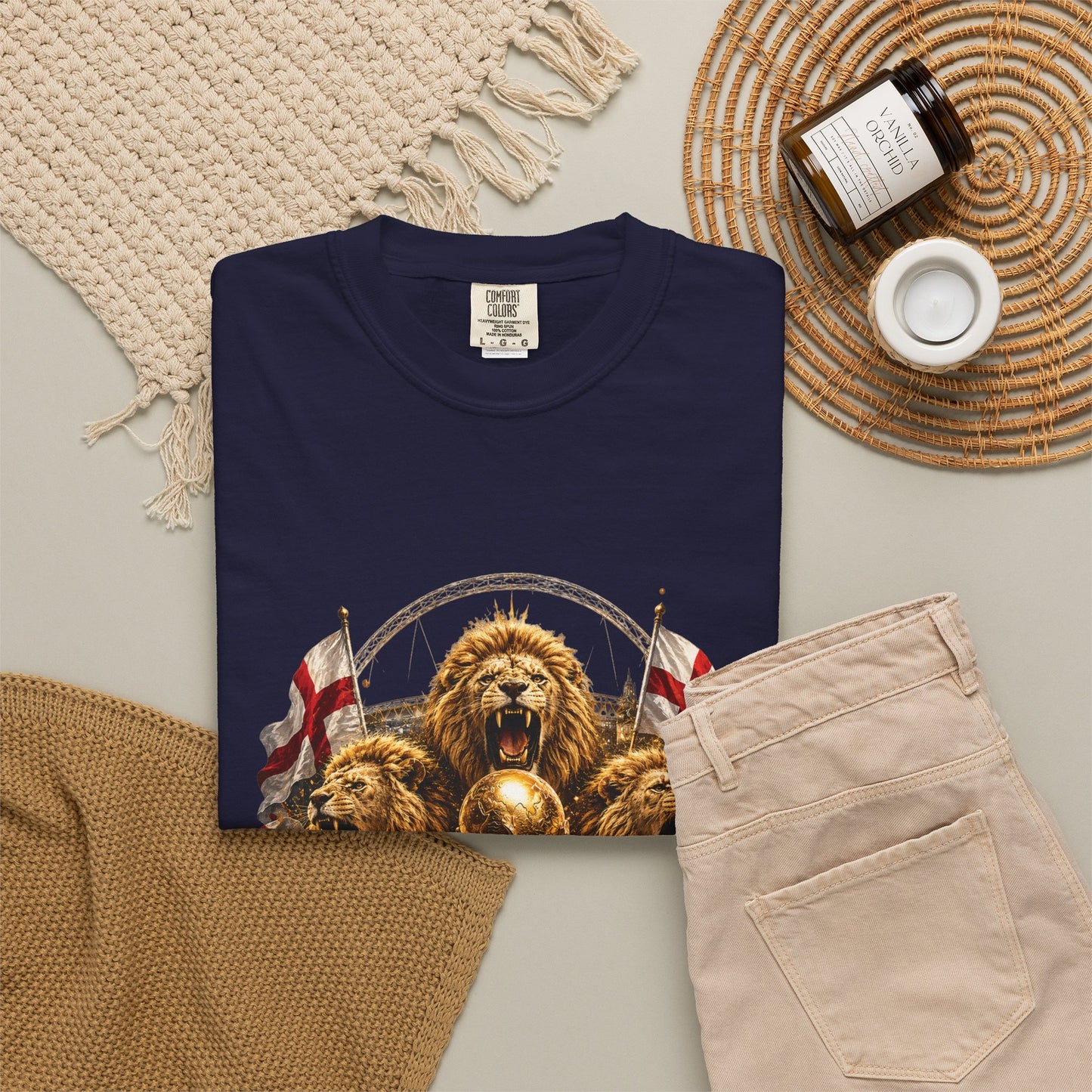 England World Cup 2026 Triumphant Wembley Return – Three Lions | Premium Graphic Tee
