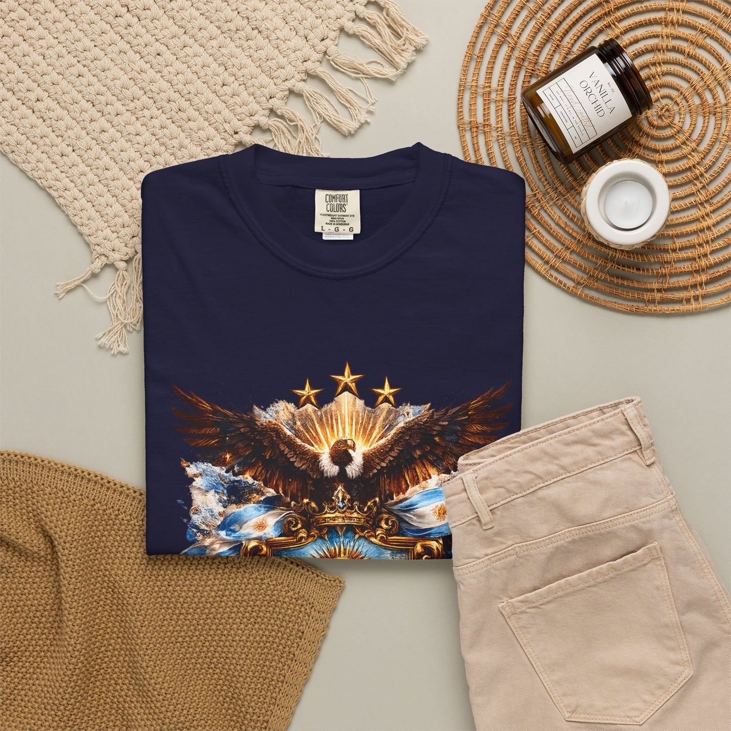 Argentina Football World Cup 'Águila de la Patria' Sovereign Shield | Premium Summer Tee