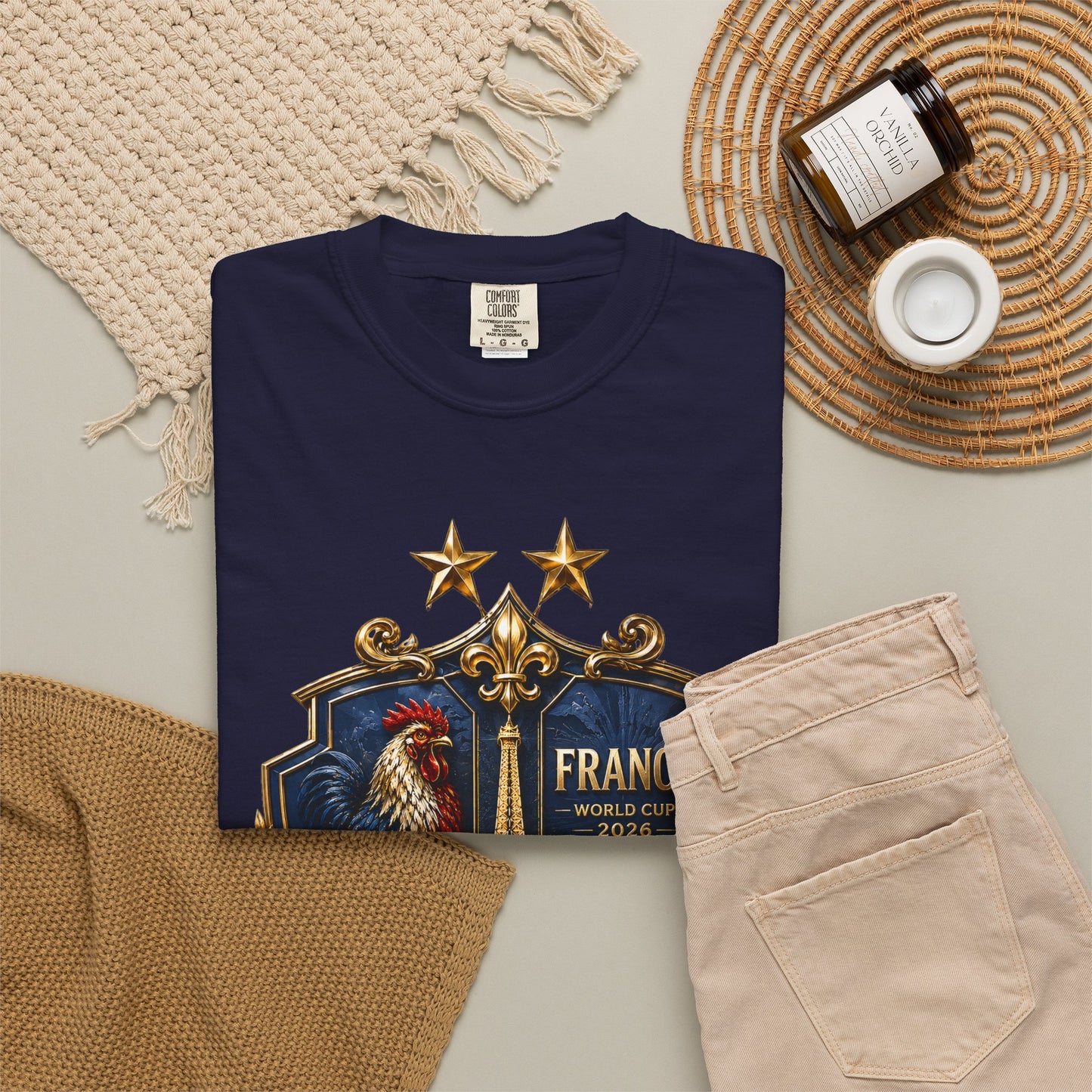 France Football World Cup 2026 'Liberté, Égalité, Fraternité' Crest | Premium Graphic Tee