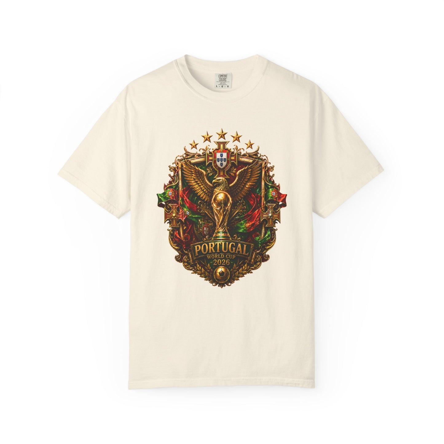 Portugal Football World Cup 2026 Sovereign Shield Crest – Imperial Glory | Premium Summer Tee