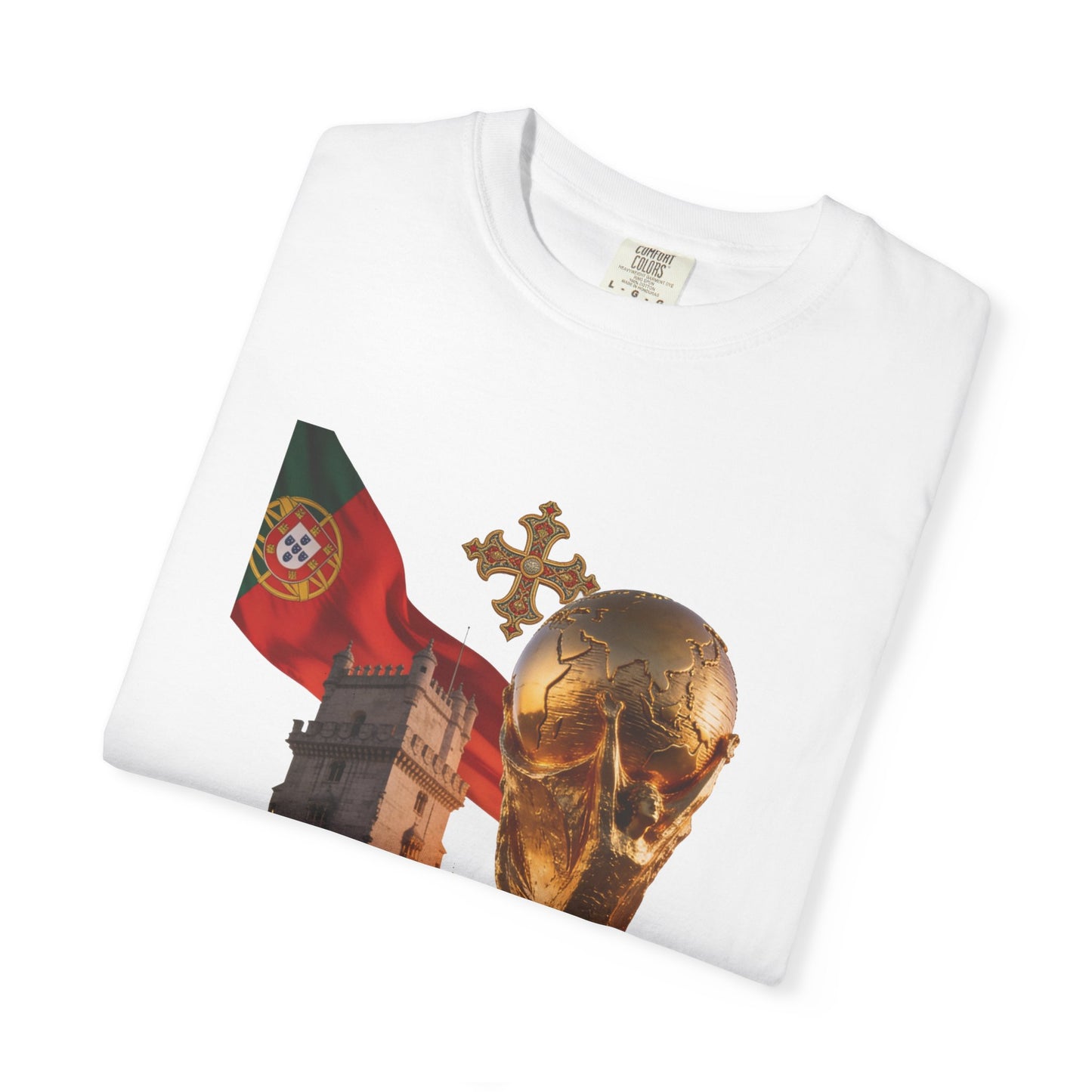 Portugal Football 'Torre de Belém' Majestic Trophy | Premium Graphic Tee