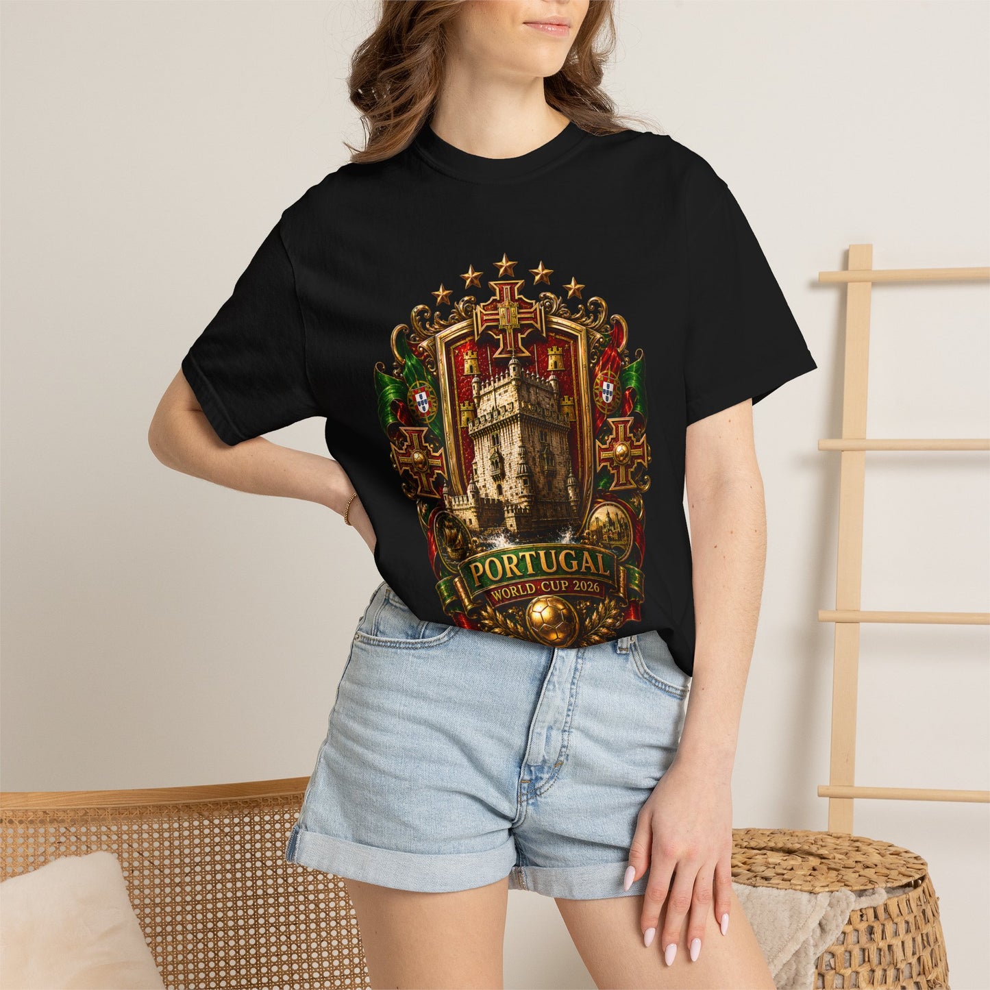 Portugal Football World Cup 2026 'Cidadela de Glória' Imperial Crest | Premium Graphic Tee