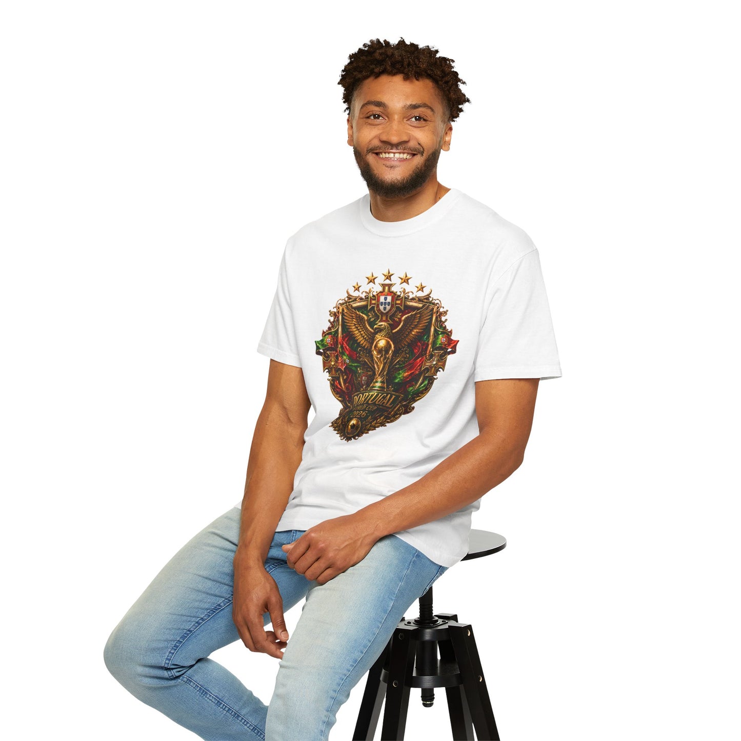 Portugal Football World Cup 2026 Sovereign Shield Crest – Imperial Glory | Premium Summer Tee