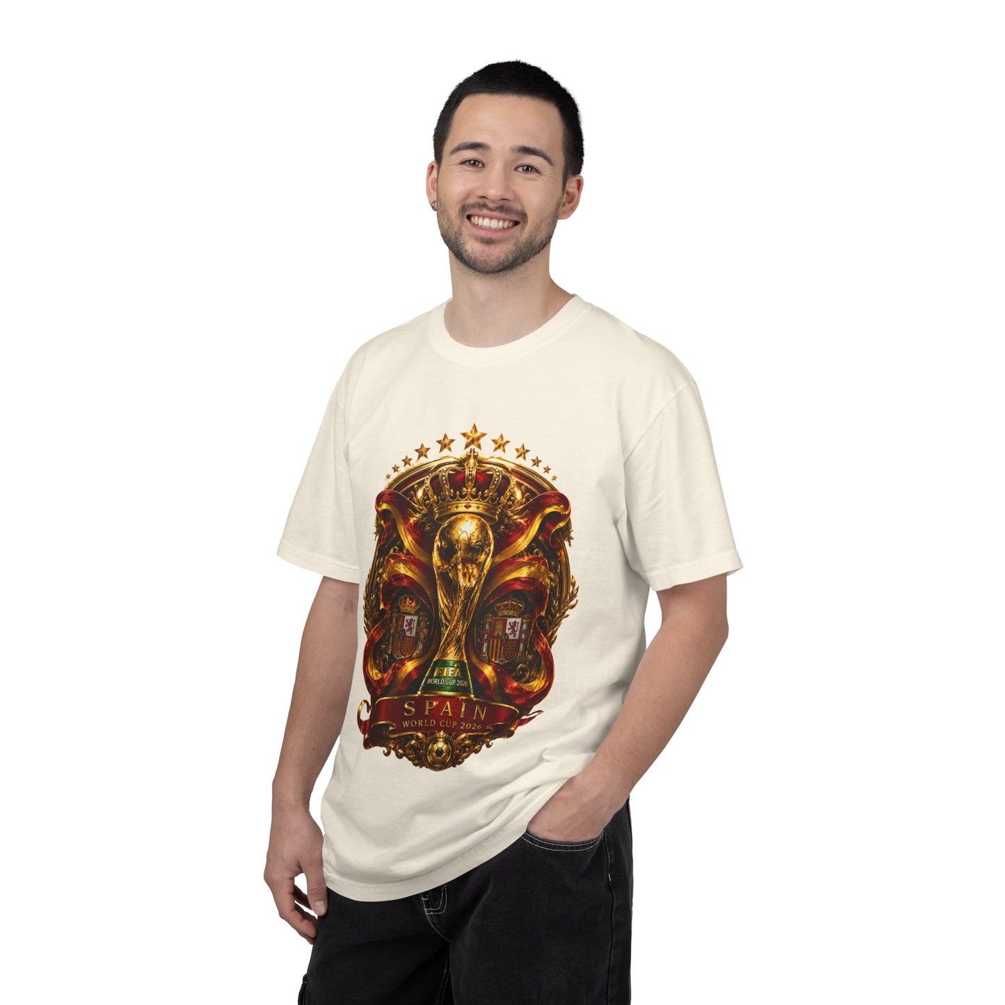Spain Football World Cup 2026 'Monarca de Oro' Imperial Shield | Premium Graphic Tee