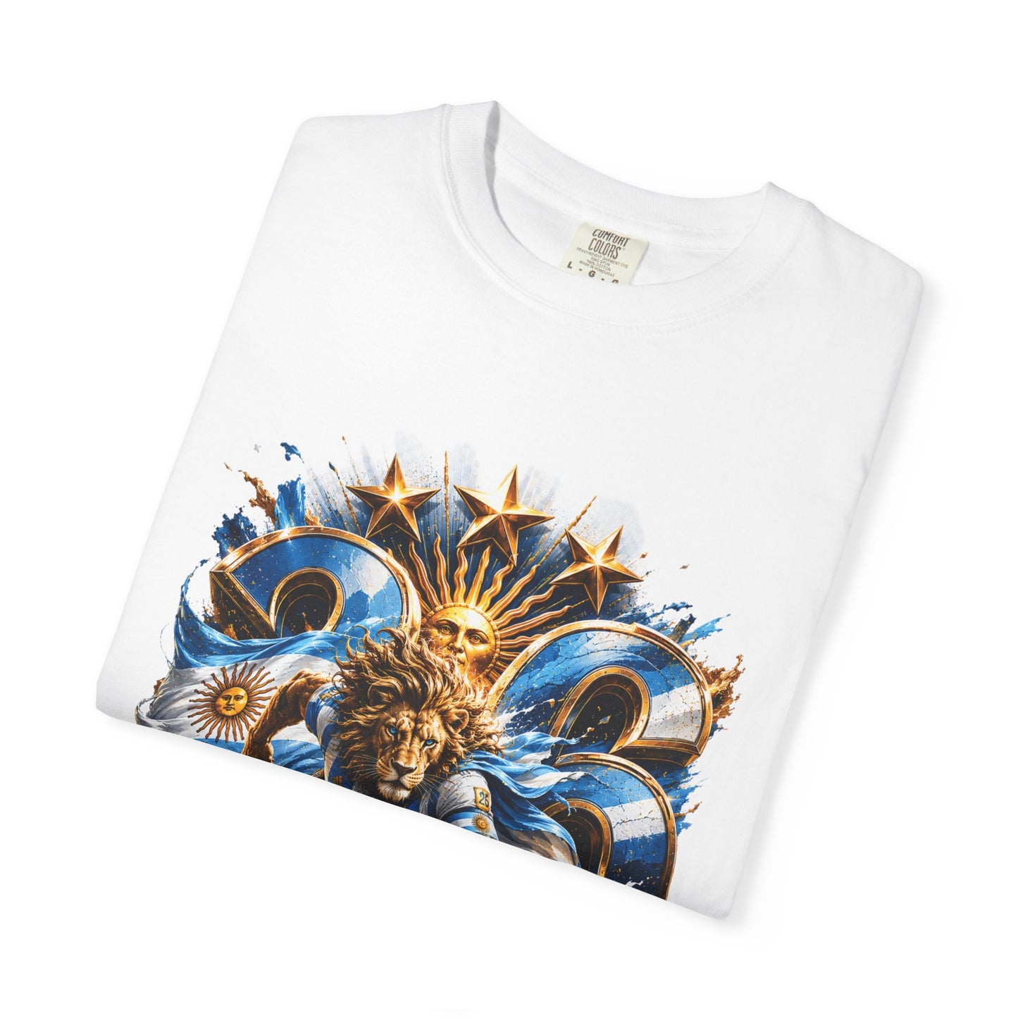 Argentina Football 'Leon de la Patria' World Cup 2026 Monogram – Premium Graphic Tee
