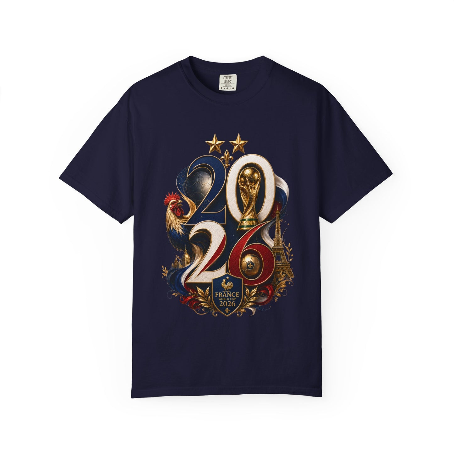 France World Cup 2026 Baroque Monogram – Gallic Glory | Premium Graphic Tee