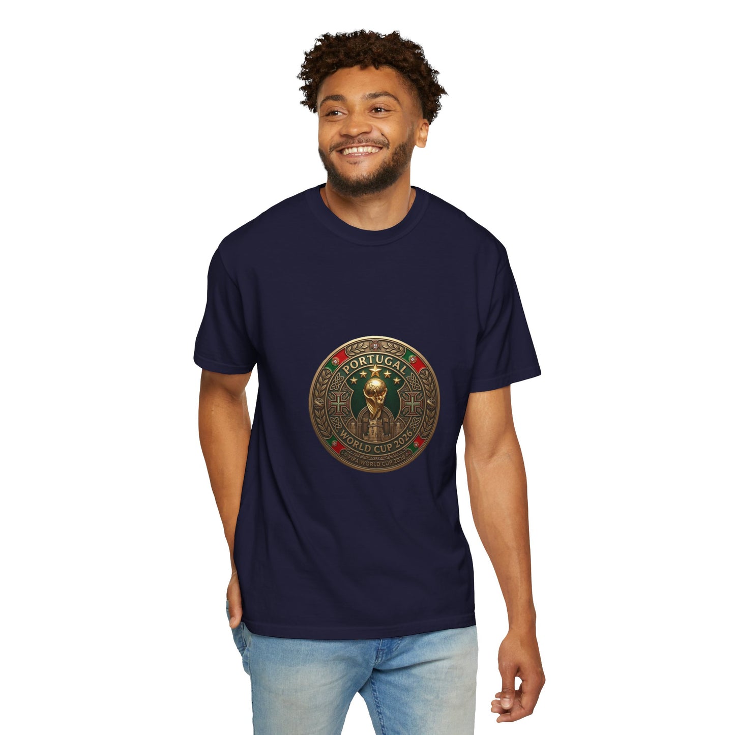 Portugal Football World Cup 2026 'Medalha de Honra' Round Medallion | Premium Graphic Tee
