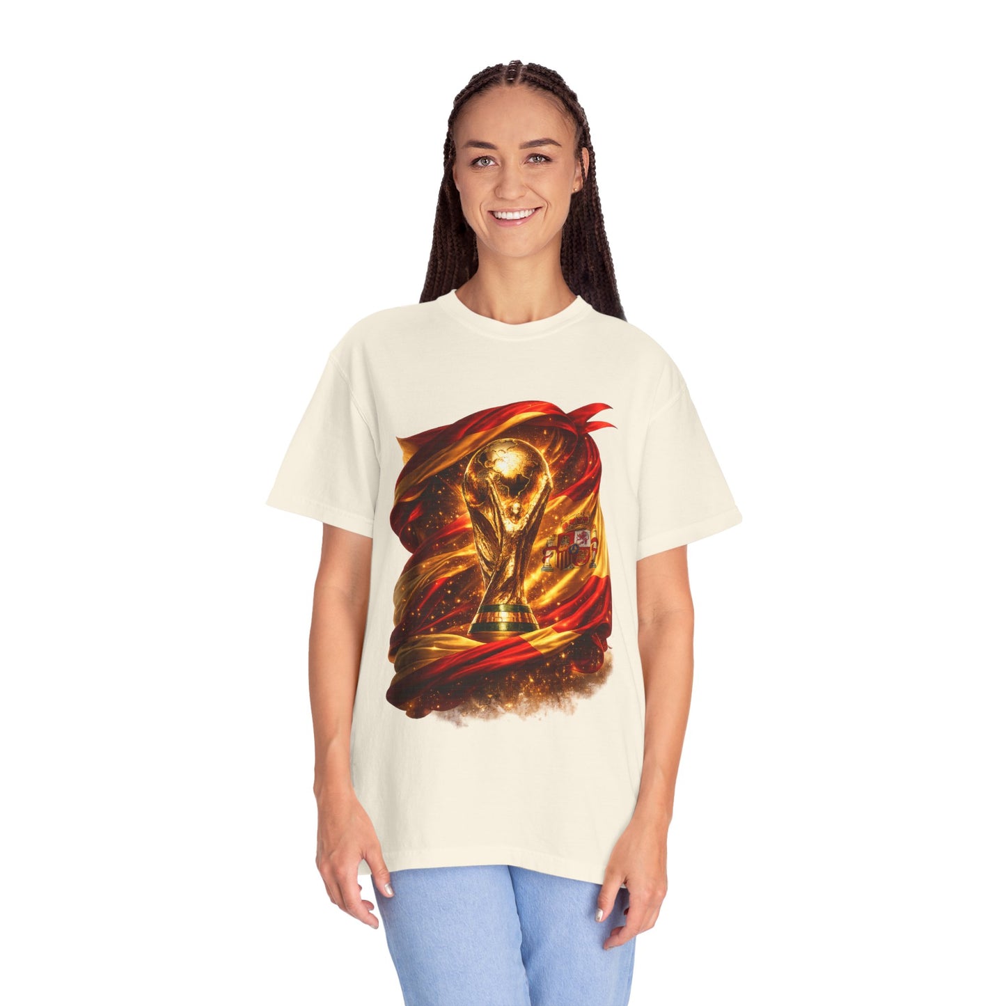 Spain Football World Cup 2026 'Resplandor Eterno' Shrouded Trophy | Premium Graphic Tee