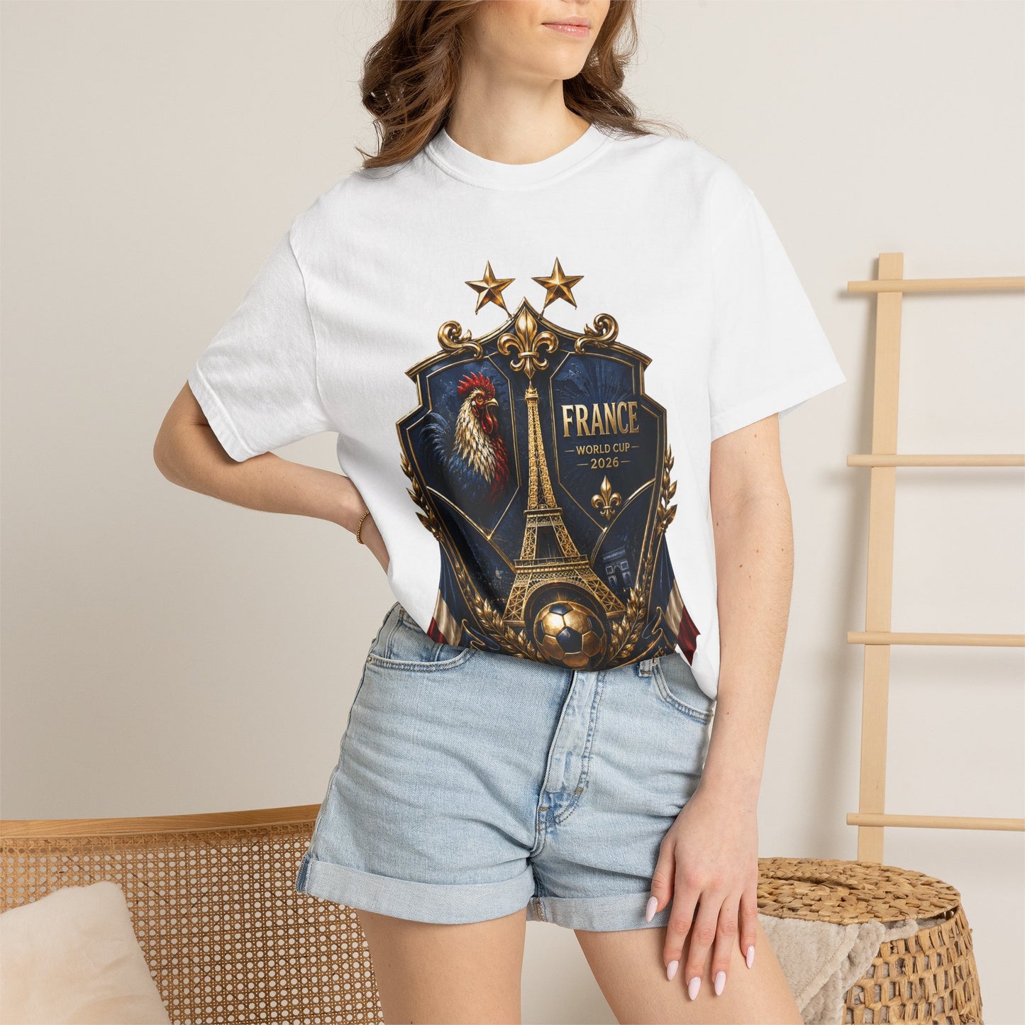 France Football World Cup 2026 'Liberté, Égalité, Fraternité' Crest | Premium Graphic Tee