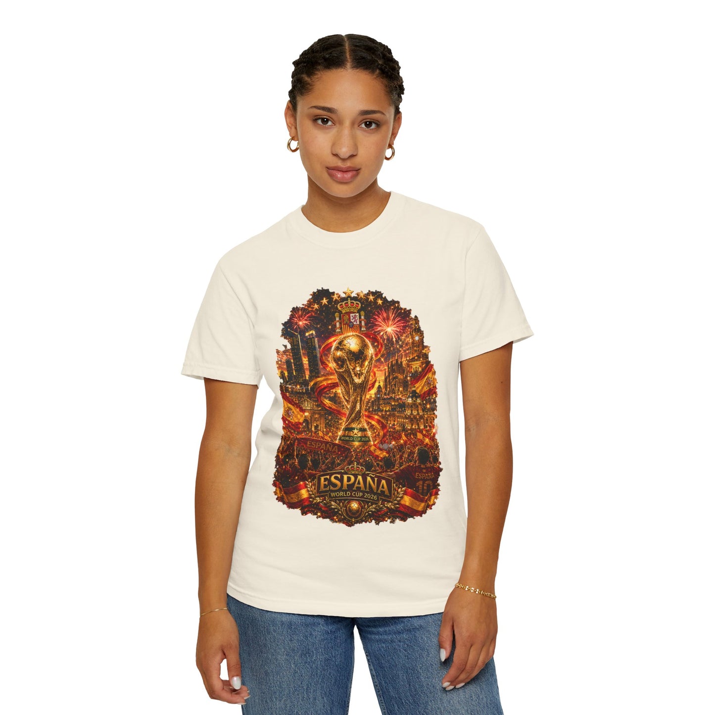 Spain Football World Cup 2026 'Fiesta de Oro' Ultimate Fan Celebration | Premium Graphic Tee