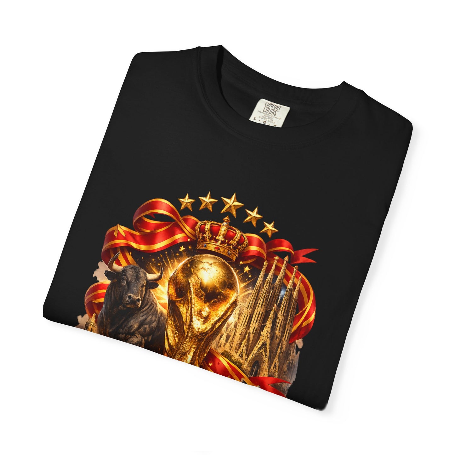 Spain Football World Cup 2026 'Reino Dorado' Iconic Elements | Premium Graphic Tee