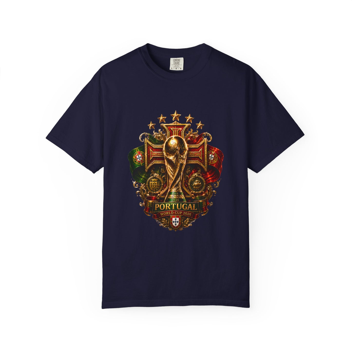 Portugal Football World Cup 2026 Sovereign Shield Crest – Imperial Glory | Premium Summer Tee
