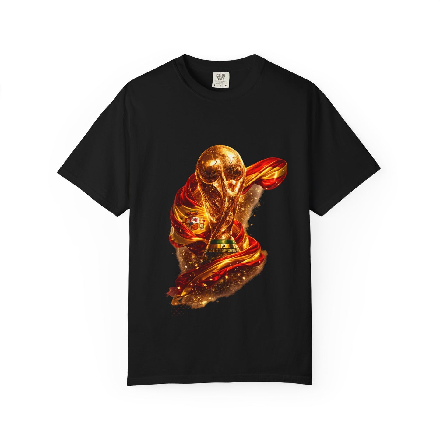 Spain Football 'Furia Roja' Wrapped Trophy Emblem | Premium Graphic Tee