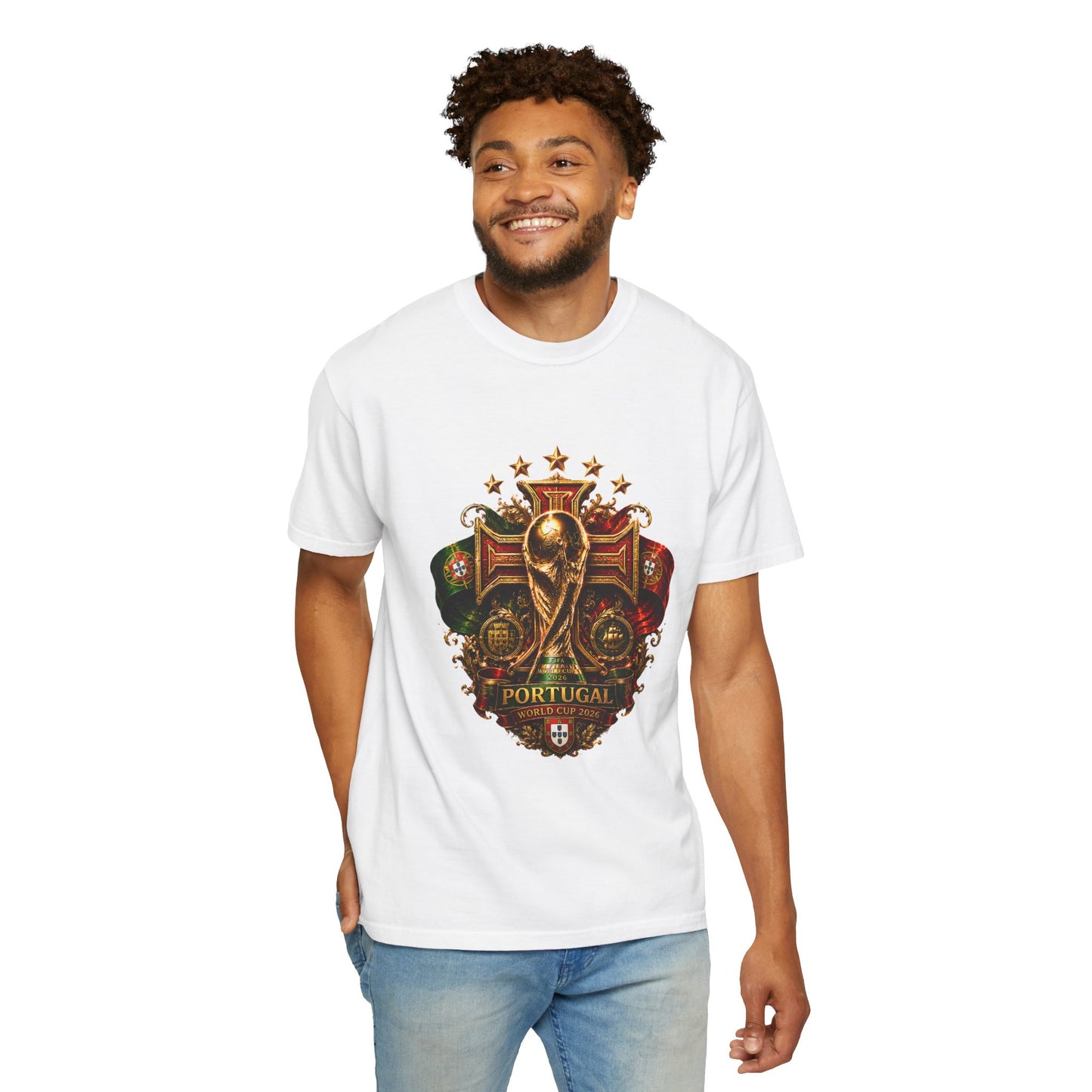 Portugal Football World Cup 2026 Sovereign Shield Crest – Imperial Glory | Premium Summer Tee