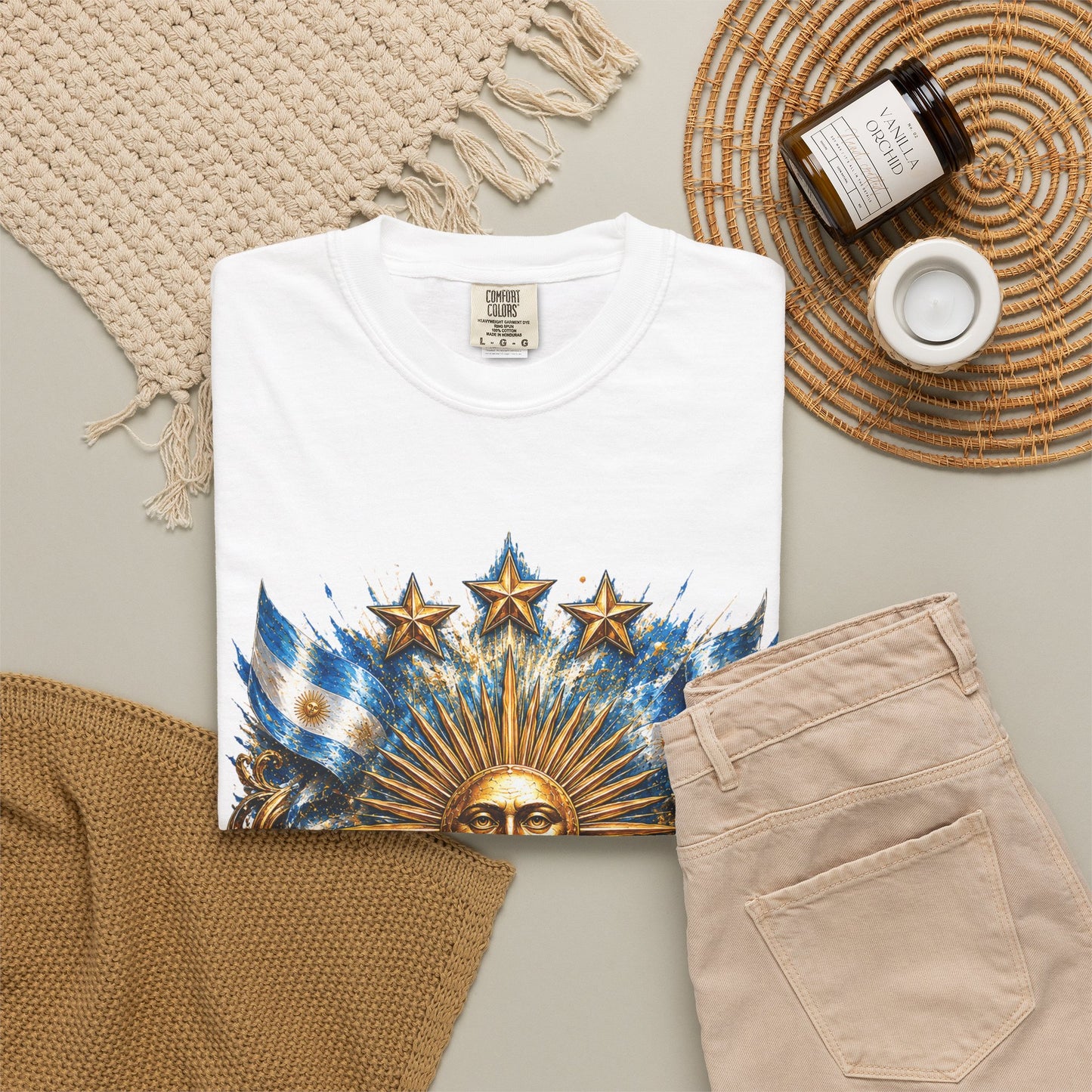 Argentina Football World Cup 2026 Sovereign Sun Crest – Imperial Glory | Premium Summer Tee