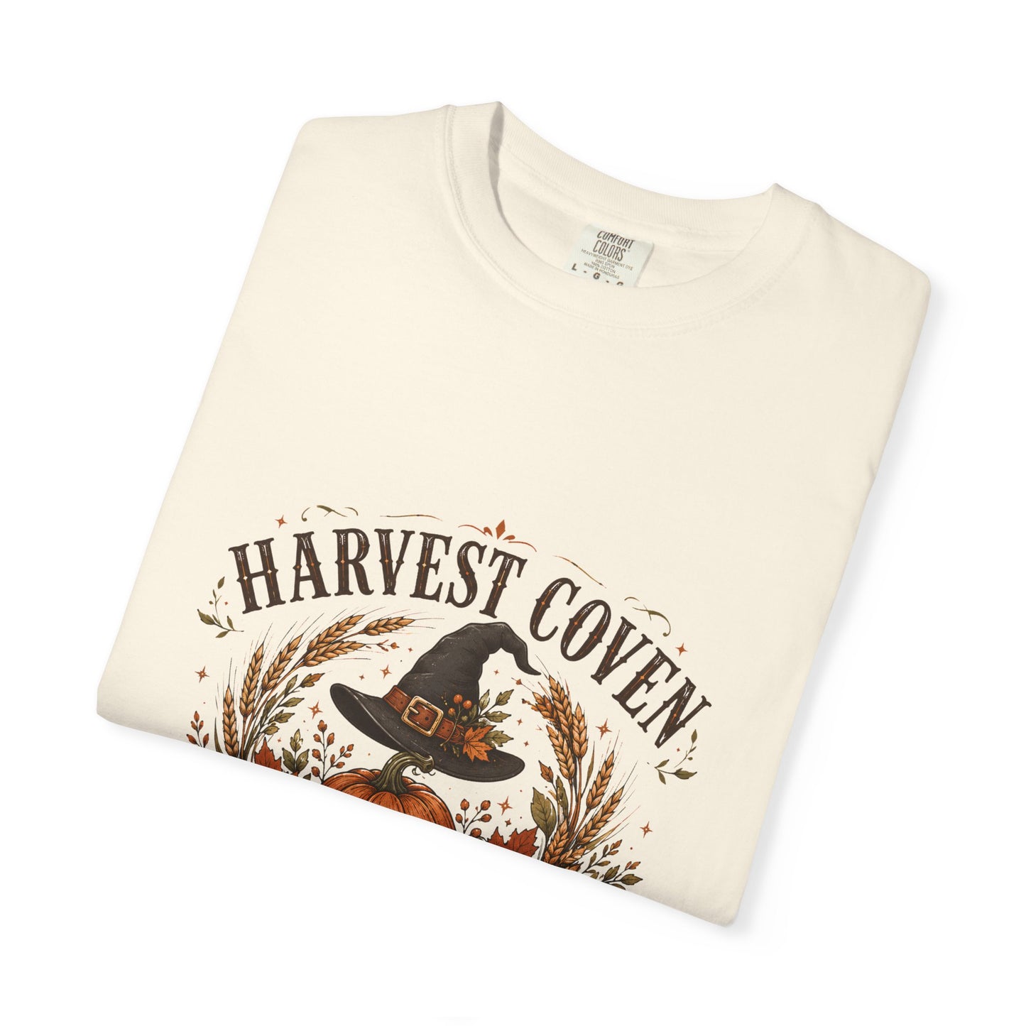 Harvest Coven Autumn Pumpkin Witch Hat | Premium Graphic Tee