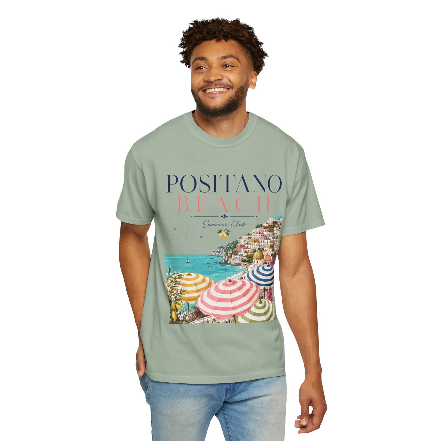 Positano Beach – Summer Club | Premium Vintage Tee