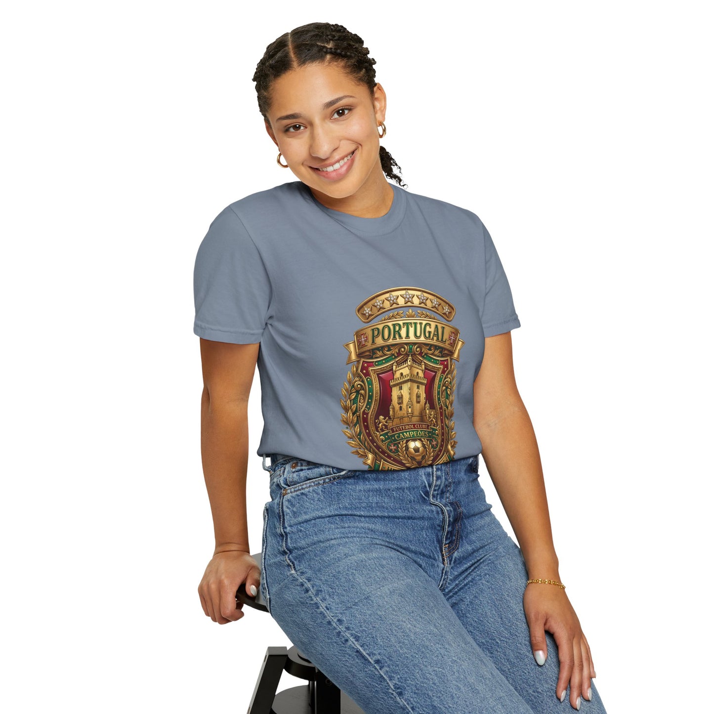 Portugal Football 'Torre de Belém' Heritage Shield | Premium Graphic Tee