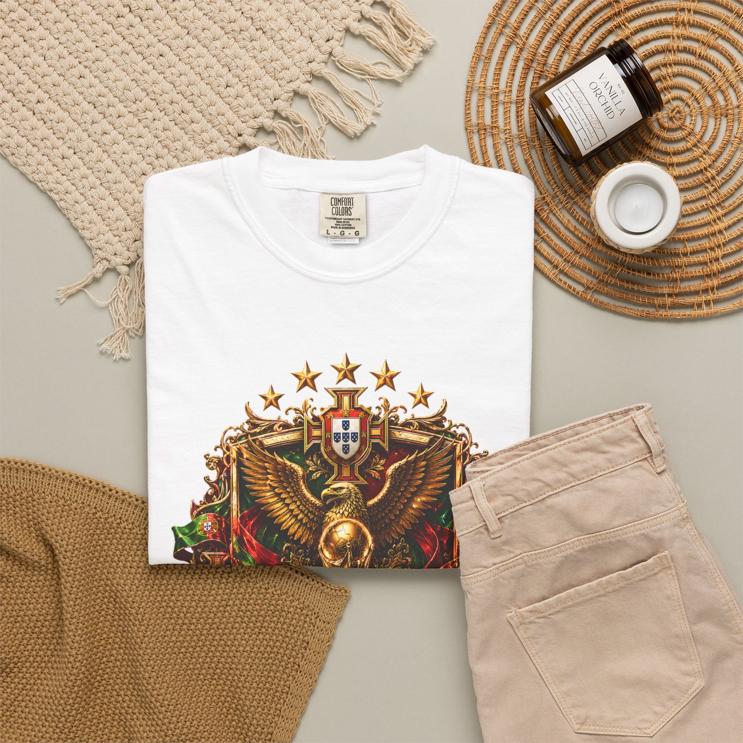 Portugal Football World Cup 2026 Sovereign Shield Crest – Imperial Glory | Premium Summer Tee