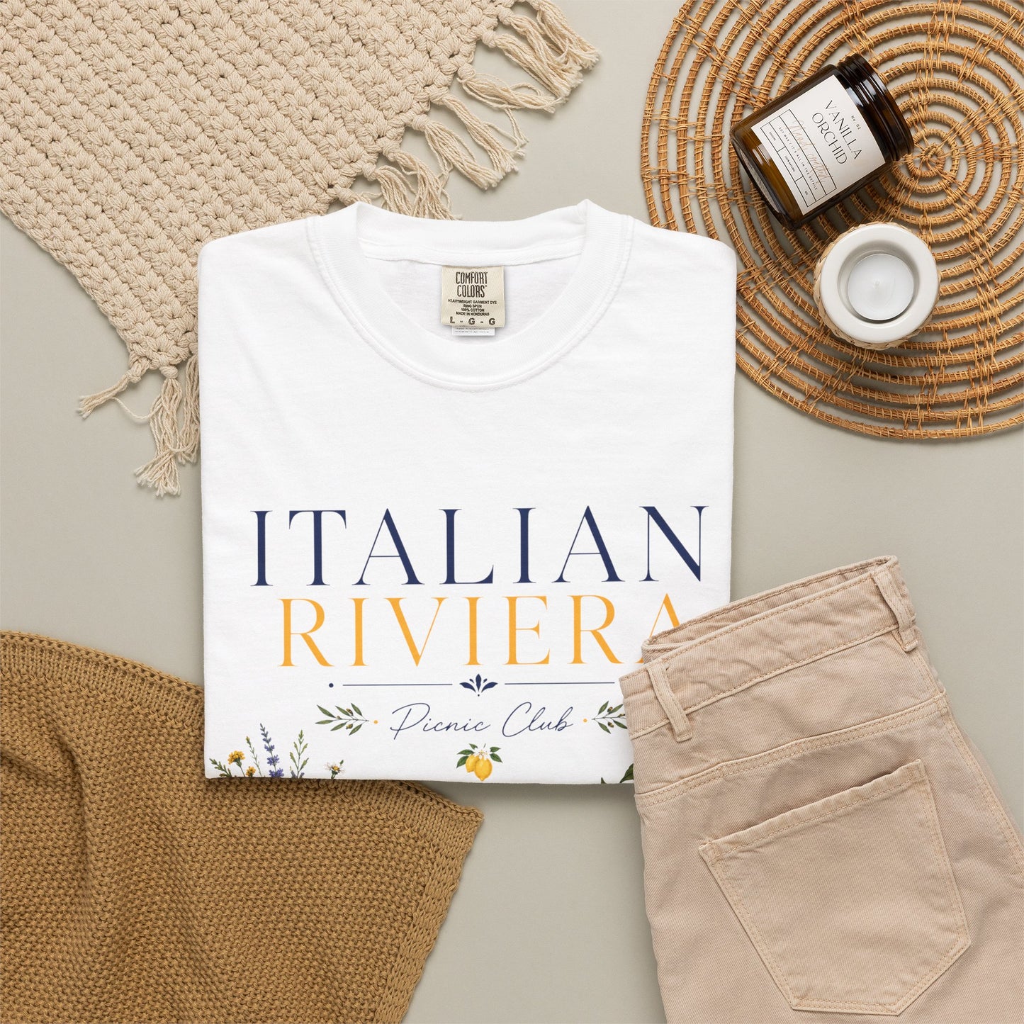 Italian Riviera Picnic Club – Al Fresco Luxury | Premium Summer Tee