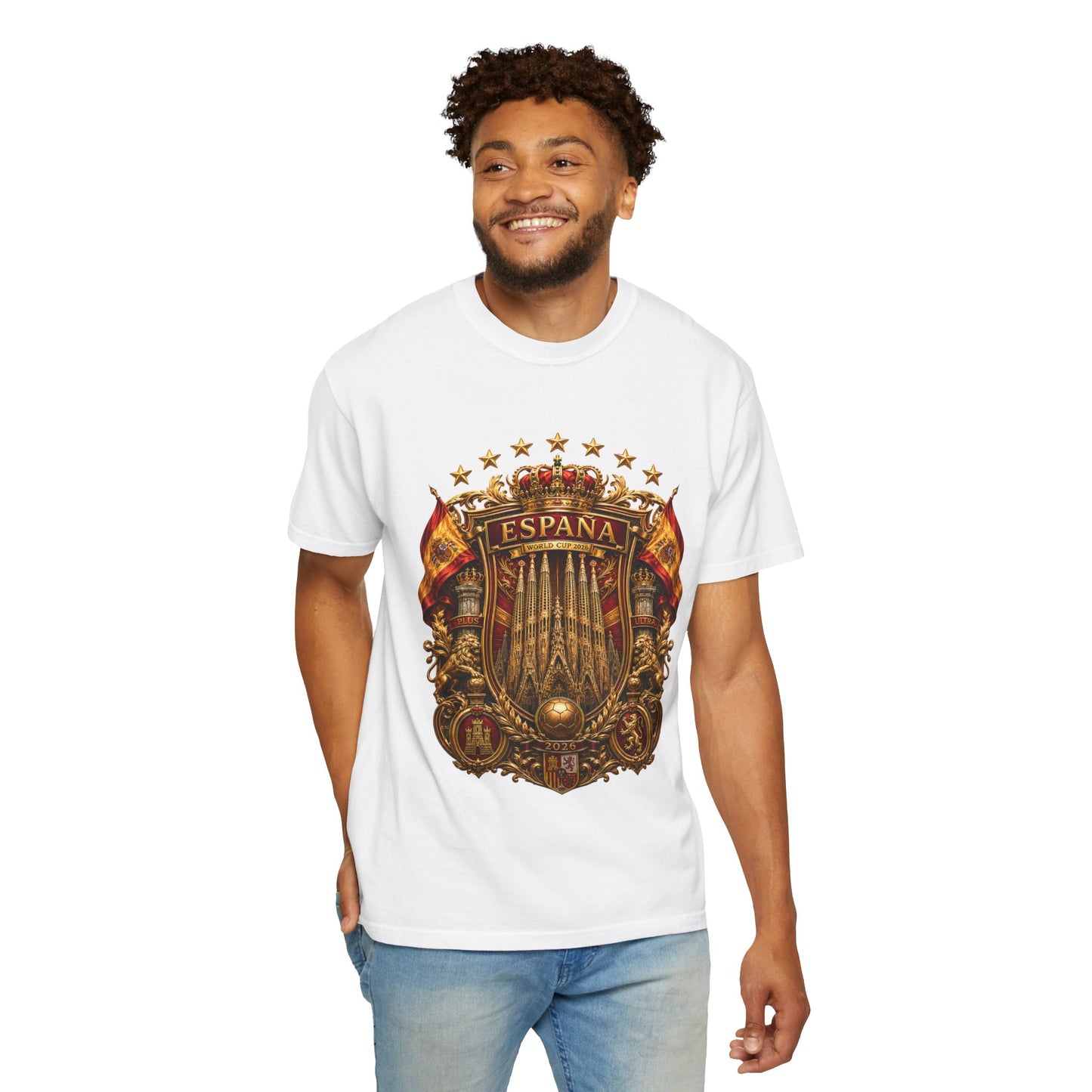 Spain Football World Cup 2026 'Catedral Imperial' Heritage Shield | Premium Graphic Tee