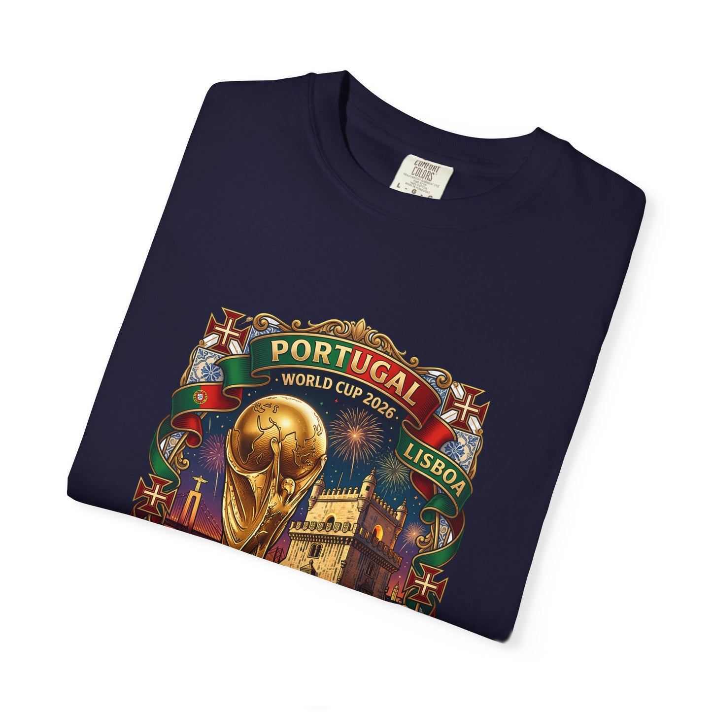 Portugal Football World Cup 2026 'A Nossa Conquista' Celebration Shield | Premium Graphic Tee