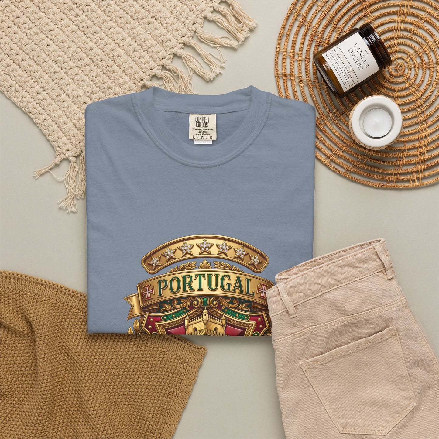 Portugal Football 'Torre de Belém' Heritage Shield | Premium Graphic Tee