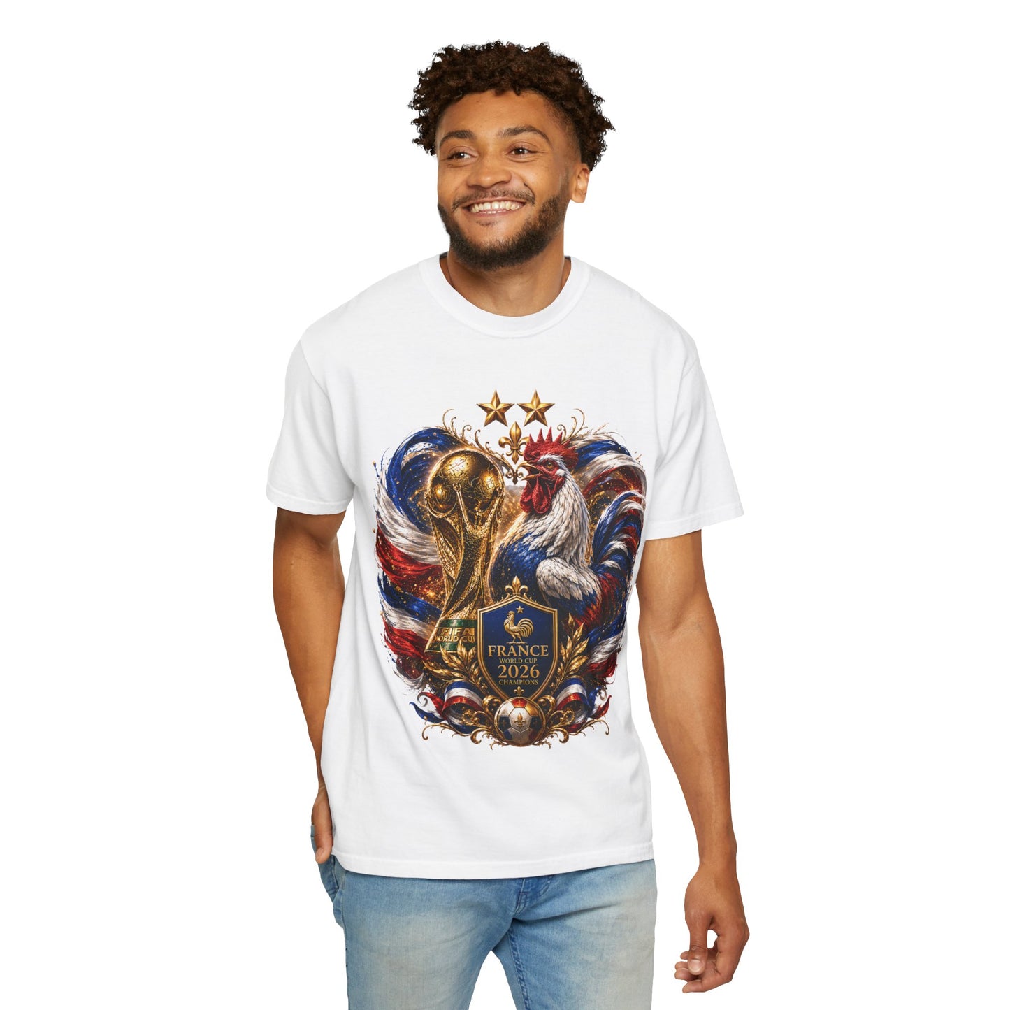 France World Cup 2026 Imperial Rooster Crest – Golden Glory | Premium Graphic Tee