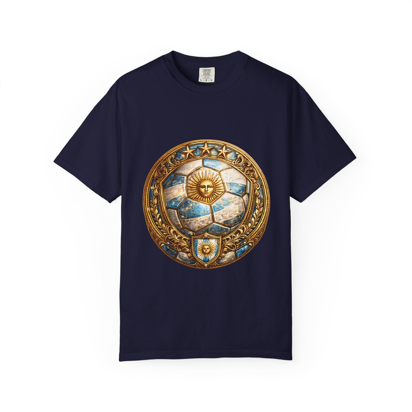Argentina Football World Cup 2026 Sovereign Shield Medallion | Premium Summer Tee