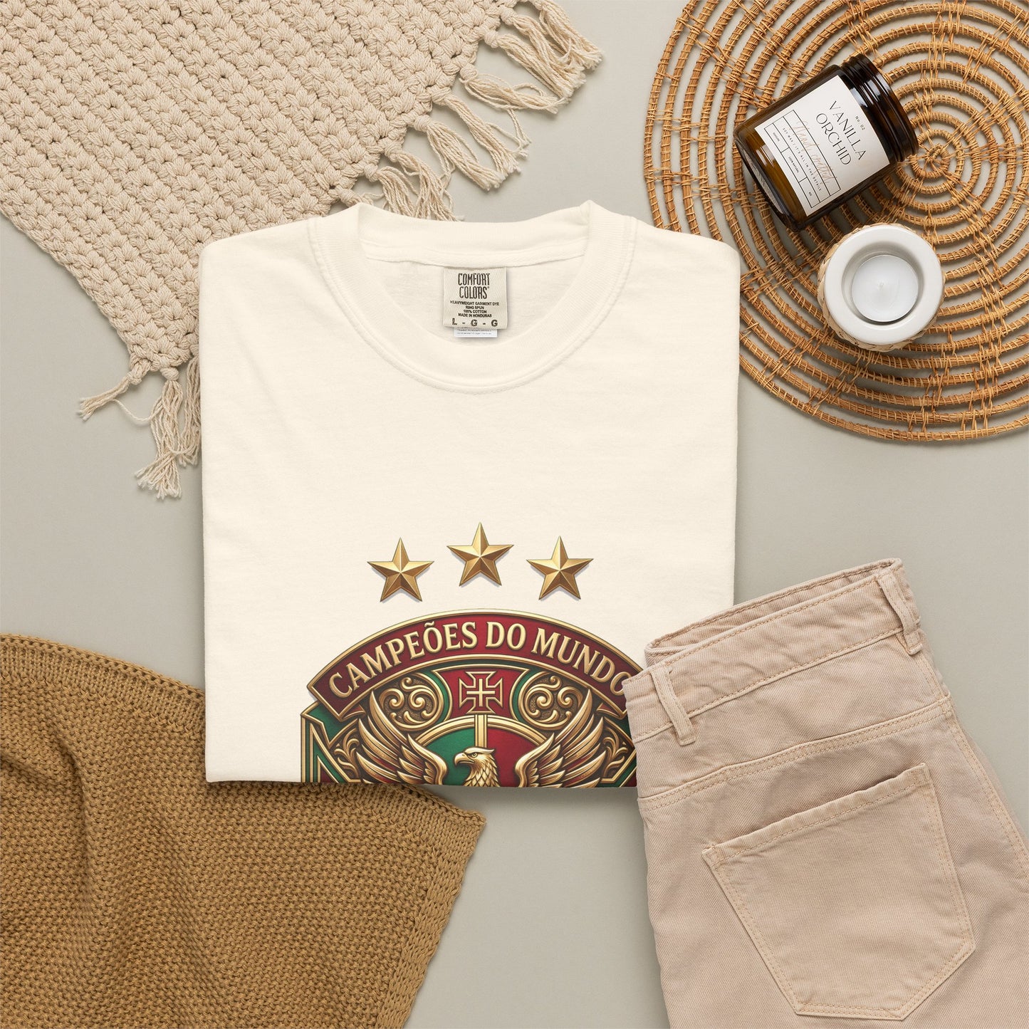 Portugal Football World Cup 2026 'Campeões do Mundo' Sovereign Shield | Premium Graphic Tee