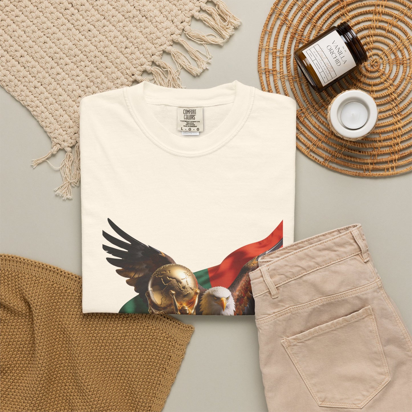 Portugal Football 'Asas da Vitória' Guardian Eagle & Trophy | Premium Graphic Tee